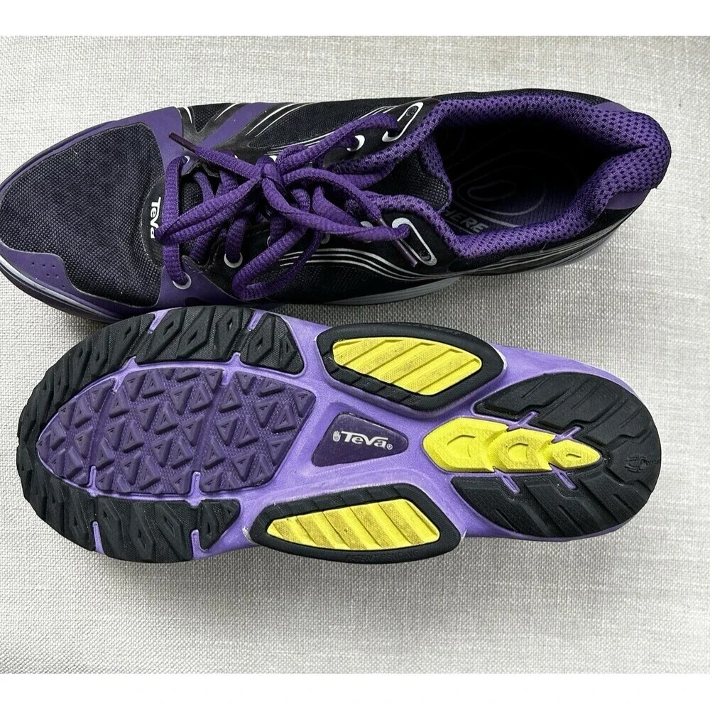 Teva Tevasphere Trail Running Shoes Sneakers Size 7.5 Purple Black Cross Train